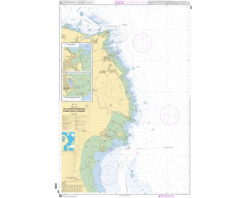 SHOM 7090 à plat La pointe de Barfleur à St Vaast La Hougue