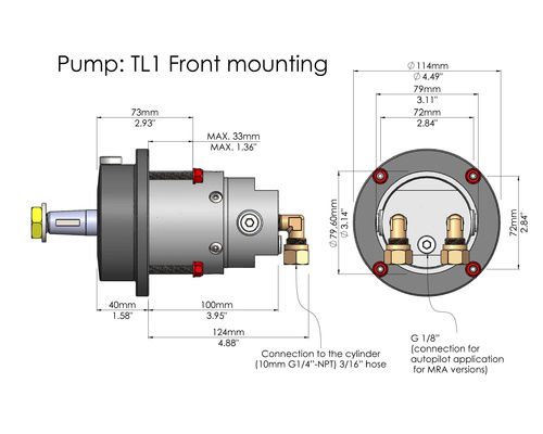 HYDRODRIVE Direction Hydraulique MF175