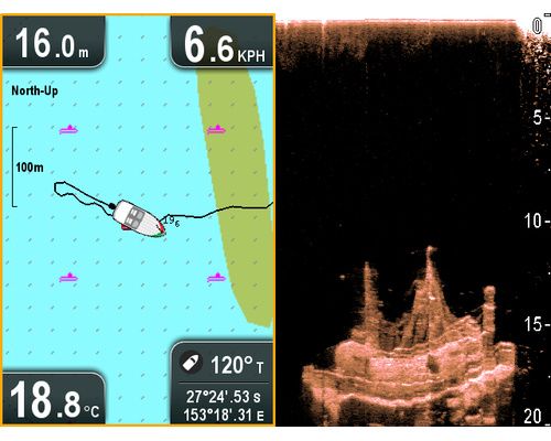 RAYMARINE Combiné Dragonfly 5 Pro sonde TA