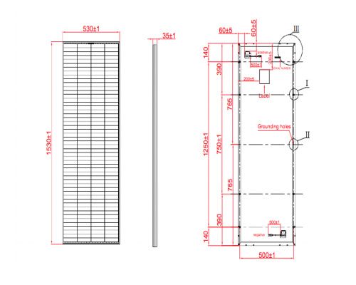 GALIX Panneau solaire Back contact PERC 24 V 155W