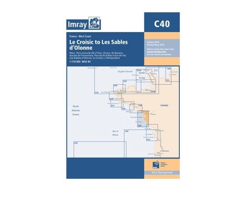 IMRAY Carte C40 Le Croisic to Les Sables d'Olonne