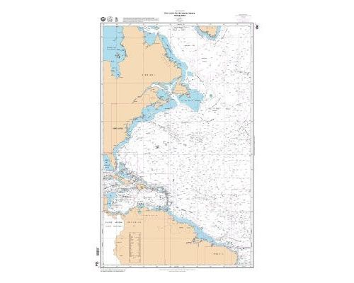 SHOM 7043 à plat Océan Atlantique Nord - Partie Ouest