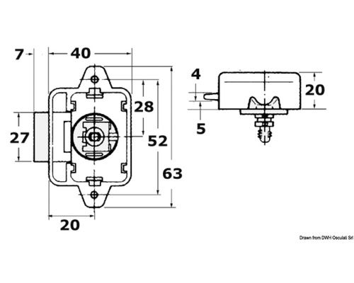 OSCULATI Déclic à bouton - VRAC -