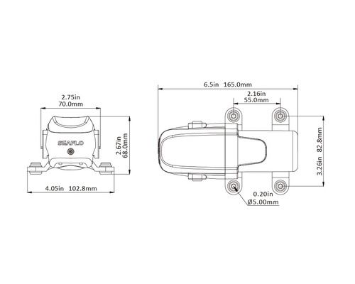 BIGSHIP Pompe groupe d'eau 1,9L/m - 4.8 BAR - 12V