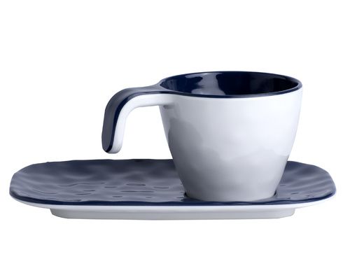 MARINE BUSINESS Tasses à café SUMMER blanches/bleues (x6)