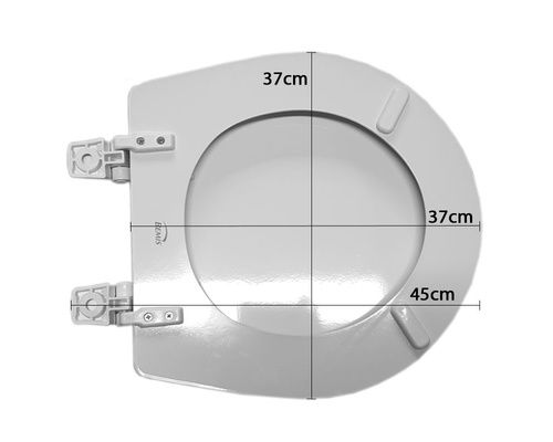 JABSCO Abattant cuvette standard bois avec charnières