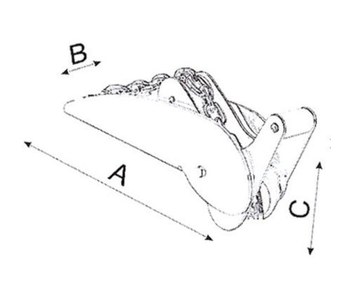 TREM Davier à bascule pour ancre plate 330 mm