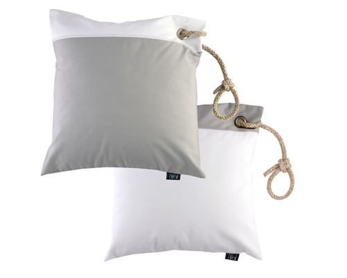 MARINE BUSINESS Lot de 2 coussins waterproof gris/blanc