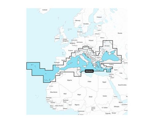 GARMIN NAVIONICS+ EU643L MEDITERRANEE ET MER NOIR