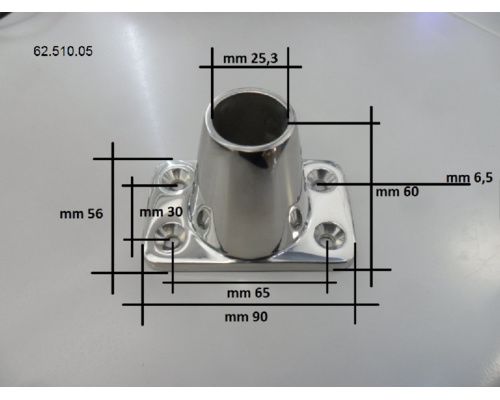 OSCULATI Embase droite pour chandelier