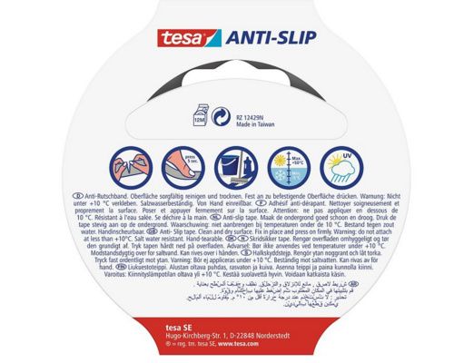 TESA Bande adhésive anti-dérapante transparente 5m x 25mm