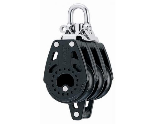 HARKEN Poulie triple manille et ringot Ø réa 40mm Ø cord 10m