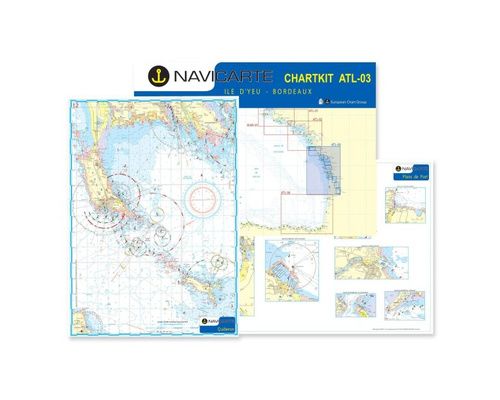 NAVICARTE Carte plastifiée Iles des glénans