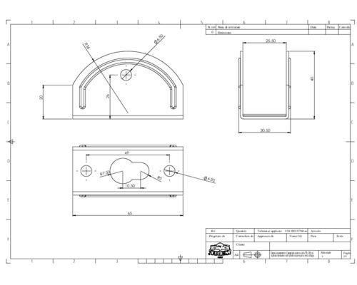 TREM Kit de fixation pour echelle et plate forme inox la pai