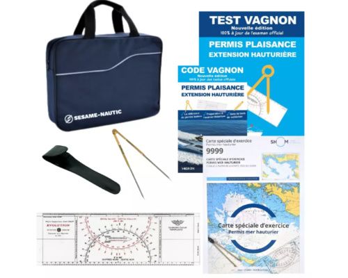 VAGNON Sacoche Hauturier Code et test carte compas regle