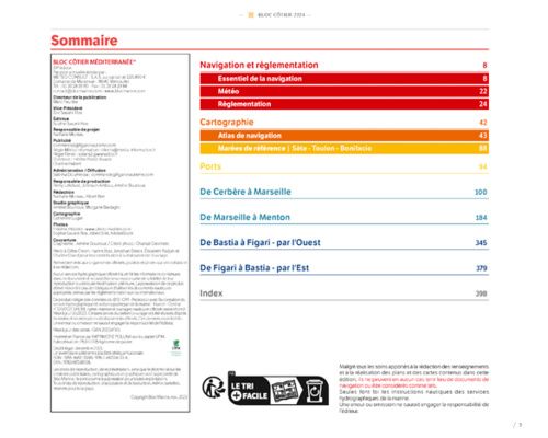 BLOC COTIER Méditerranée 2025
