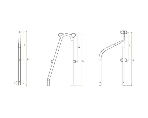 GOIOT Chandelier bout rond 610mm sphérique avec perçage