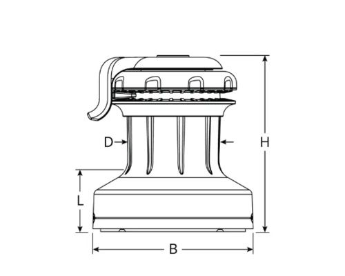 Ronstan Winch Orbit self-tailing 30QT 2 vitesses