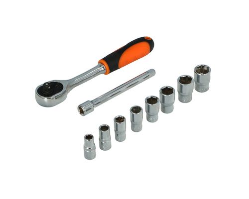 Jeu de clés à douilles 1/4'' - 10 pièces