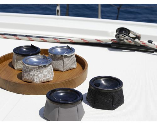 MARINE BUSINESS Cendrier taupe avec couvercle
