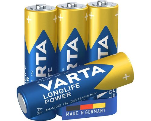 VARTA Piles LR6 AA, blister de 4