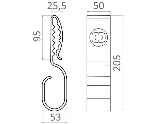 Osculati Serre-câble Cable Hook