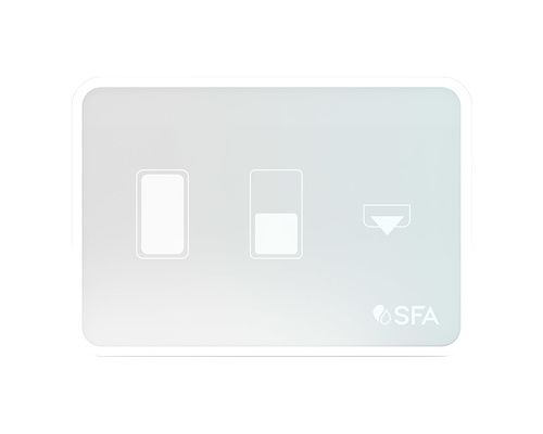 SANIMARIN système de commande LUXE VERRE BLANC
