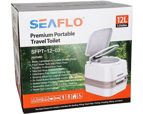 SEAFLO Toilette portable premium 12L