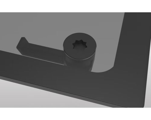 GOIOT PANNEAU MAGIC FLUSH T10 GRIS SATINÉ 260 X 260 mm