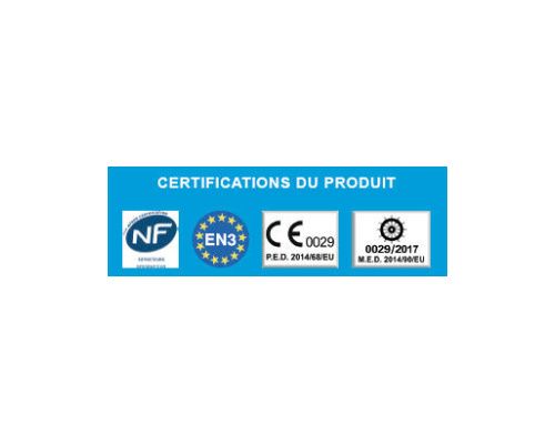 ANAF Extincteur ABC sans mano - 2 Kg