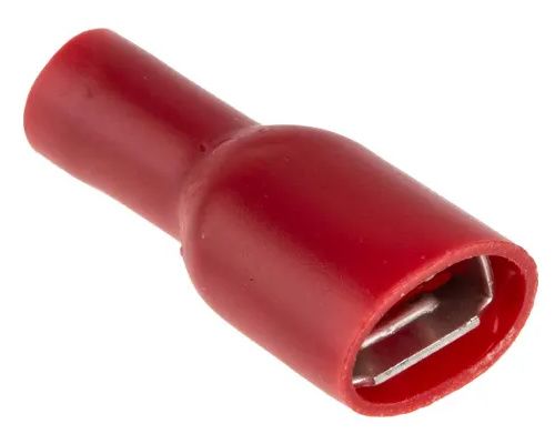 Cosse plate femelle isolée 6.3mm -3 à 6mm² Jaune par 10