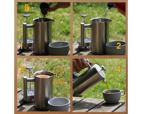 HANDPRESSO Cafetière à piston 600 ml