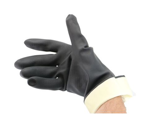 HEVA GANTS DE TRAVAIL CAOUTCHOUC - noir taille XL