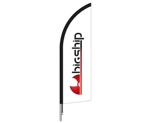 BIGSHIP Ensemble mât + voile oriflamme 1m70