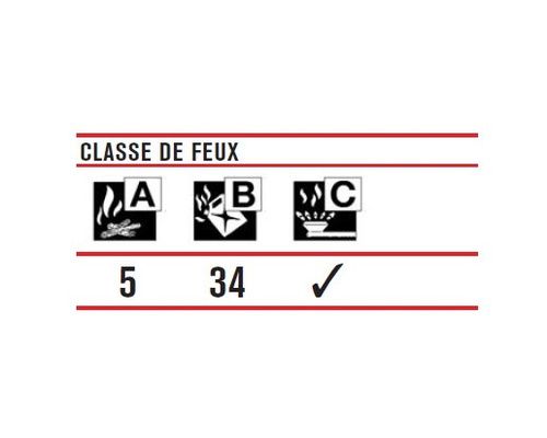 INTERFEU Extincteur ABC avec mano. - 1 KG (2024)