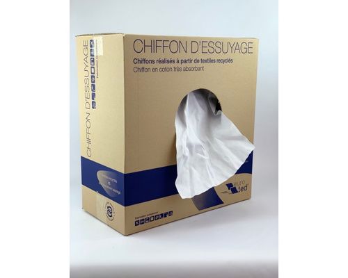Sac chiffons blanc 1kg
