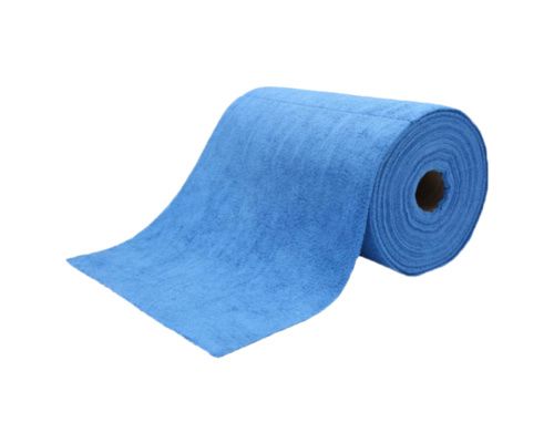 Bobine de 75 microfibres pré-découpées 30 x 30 bleues