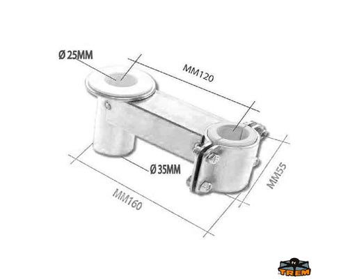 TREM Support de lyre pour balcon