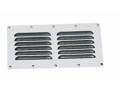 BIGSHIP Grille aeration inox rectangulaire 65 x 125 mm