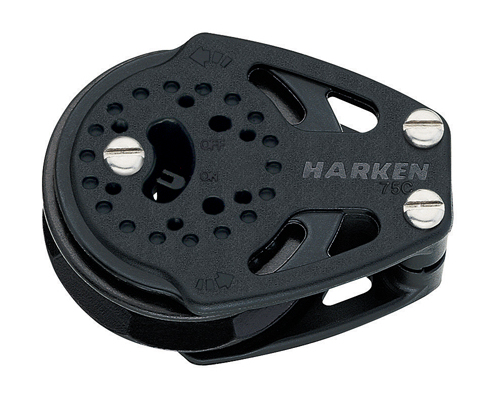 HARKEN Poulie winch plat pont carbo ratchets réa 75 mm cord