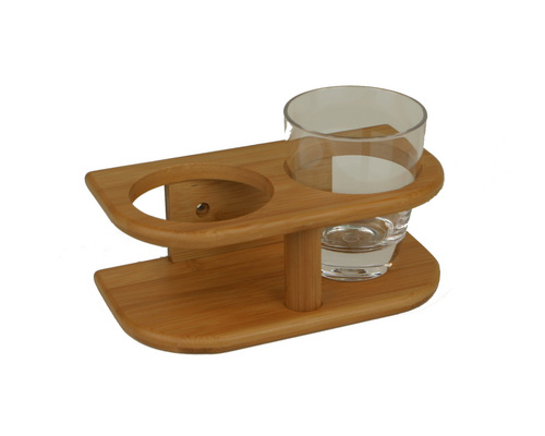 BAMBOO MARINE Support 2 verres Ø77mm