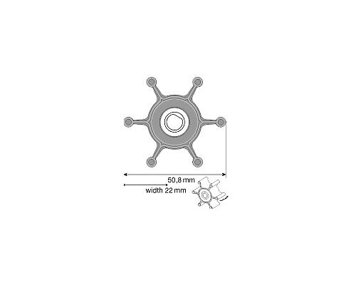 JOHNSON Turbine Ø ext 51mm - ep. 22mm F4 09-824P-9