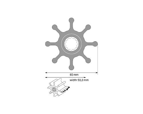 JABSCO Turbine Øext 65mm ep 50.2mm 920-0001 (MT106)