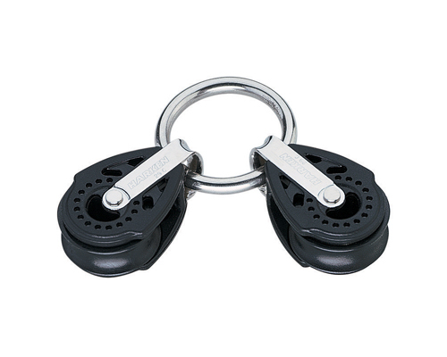 HARKEN Poulie double point d'écoute Carbo Ø réa 29mm Ø cord