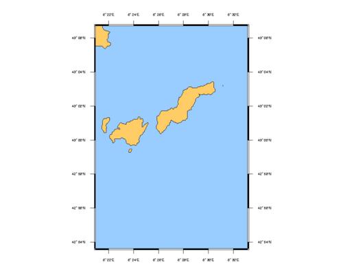 SHOM L6615 Ile de Port-Cros et du Levant (Iles d'hyeres)