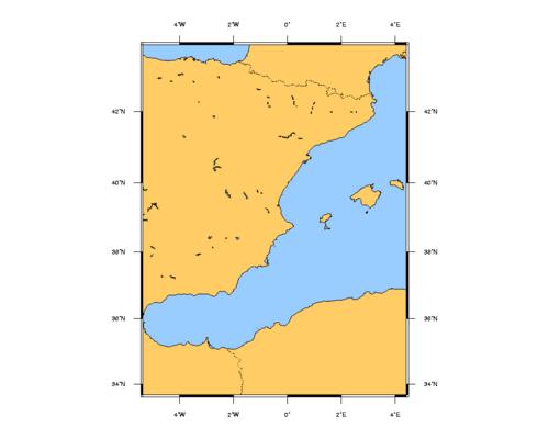 SHOM L7015 de Gibraltar aux îles Baléares