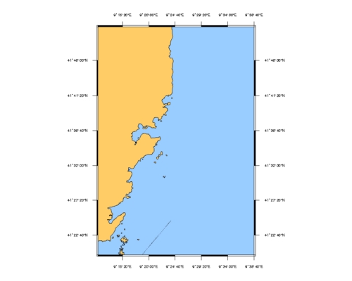 SHOM L6929 abords de Porto-Vecchio - de Favone aux Lavezzi