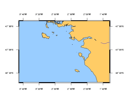 SHOM à plat 7068 De la presqu'ile de Quiberon au sables d'Ol