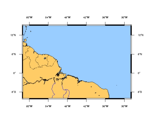 SHOM 6814 à plat NE Amerique du Sud