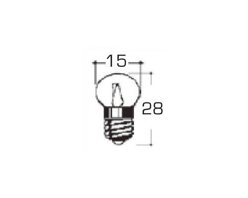 Ampoule E10 6V - 6W (feu à retournement) les 2